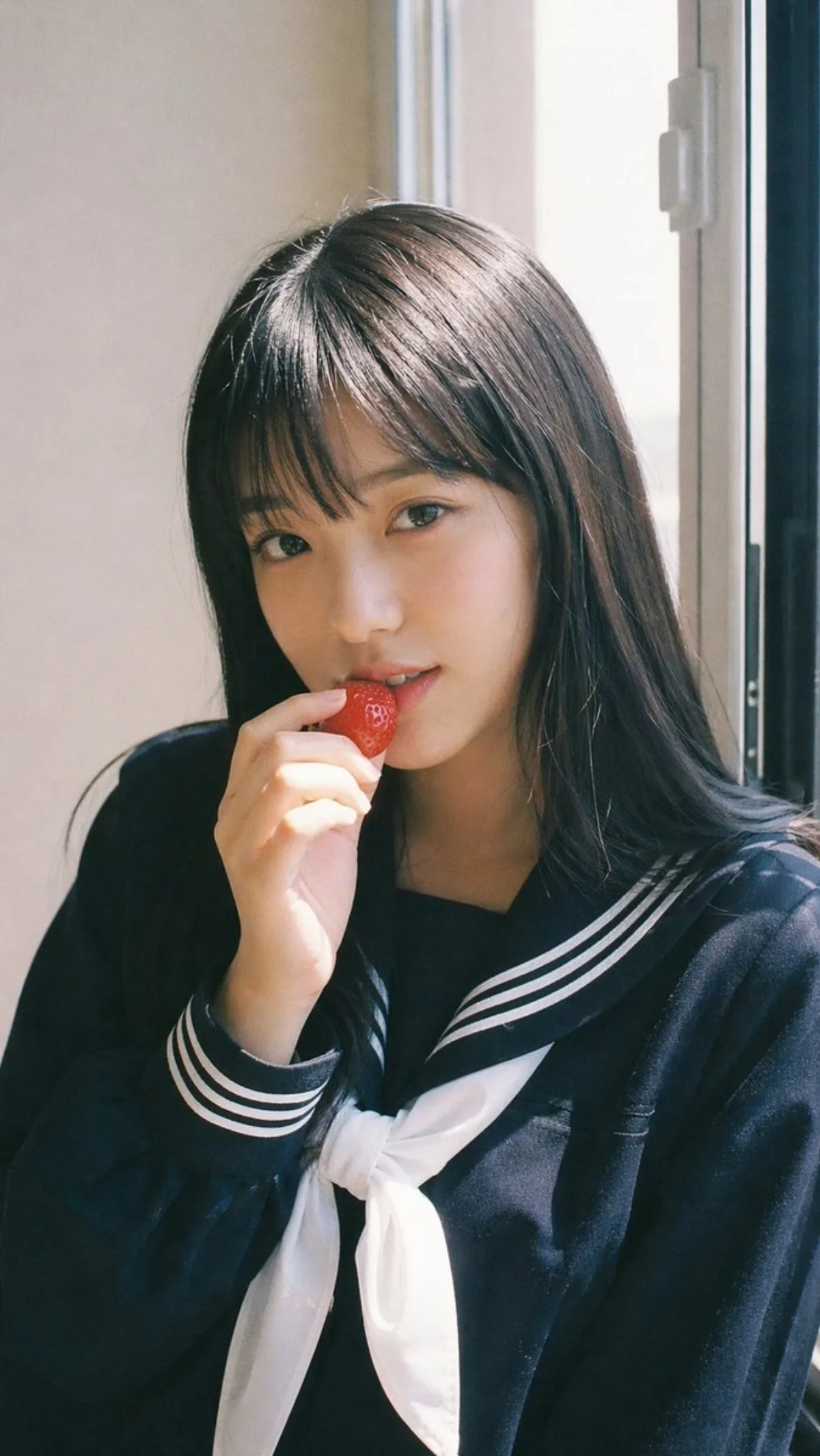 Strawberry Bite Portrait
