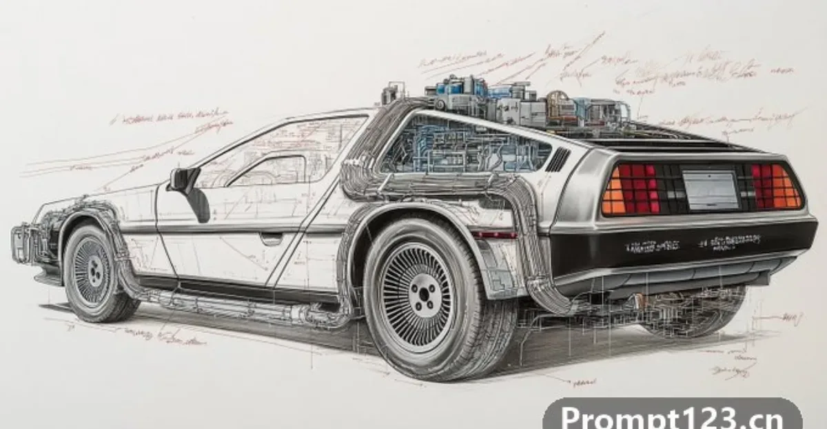 Intricate Technical Drawing Of A [vehicle