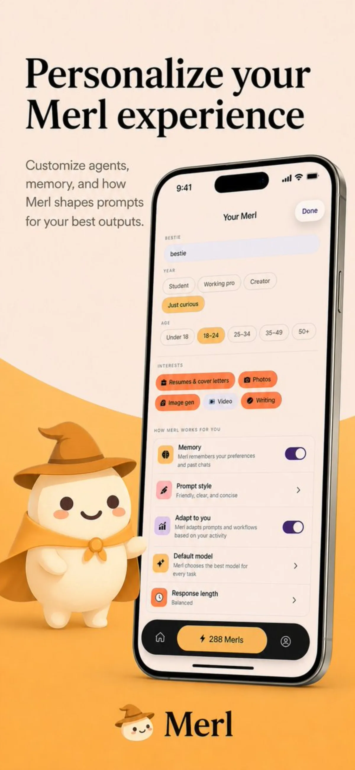Merl iOS个性化截图