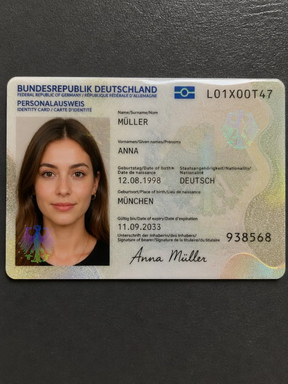 Detailed Identity Card Photography