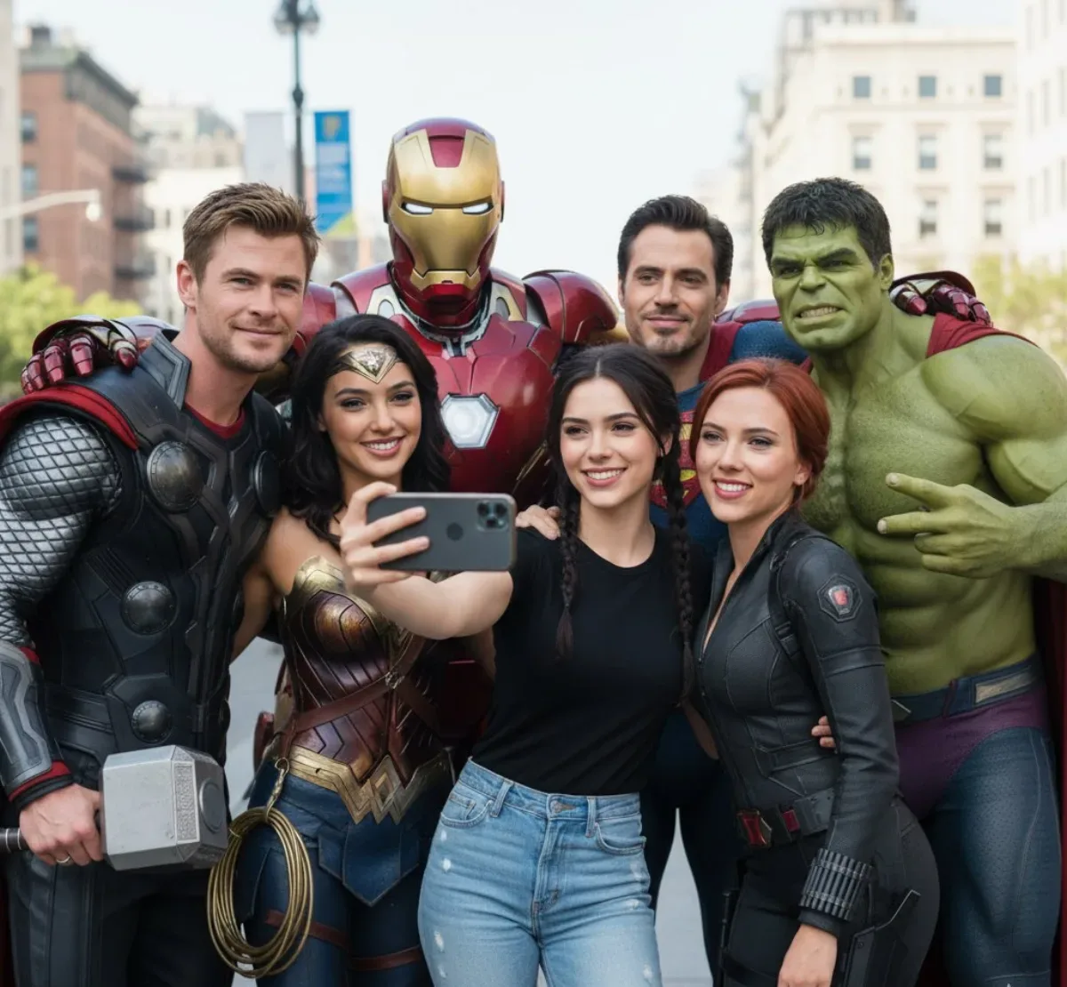 A Ultra True-to-life Group Selfie
