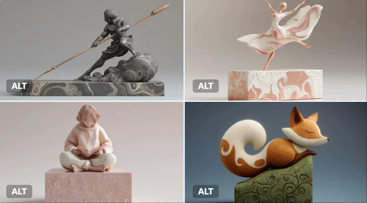 Digital Clay Sculptures
