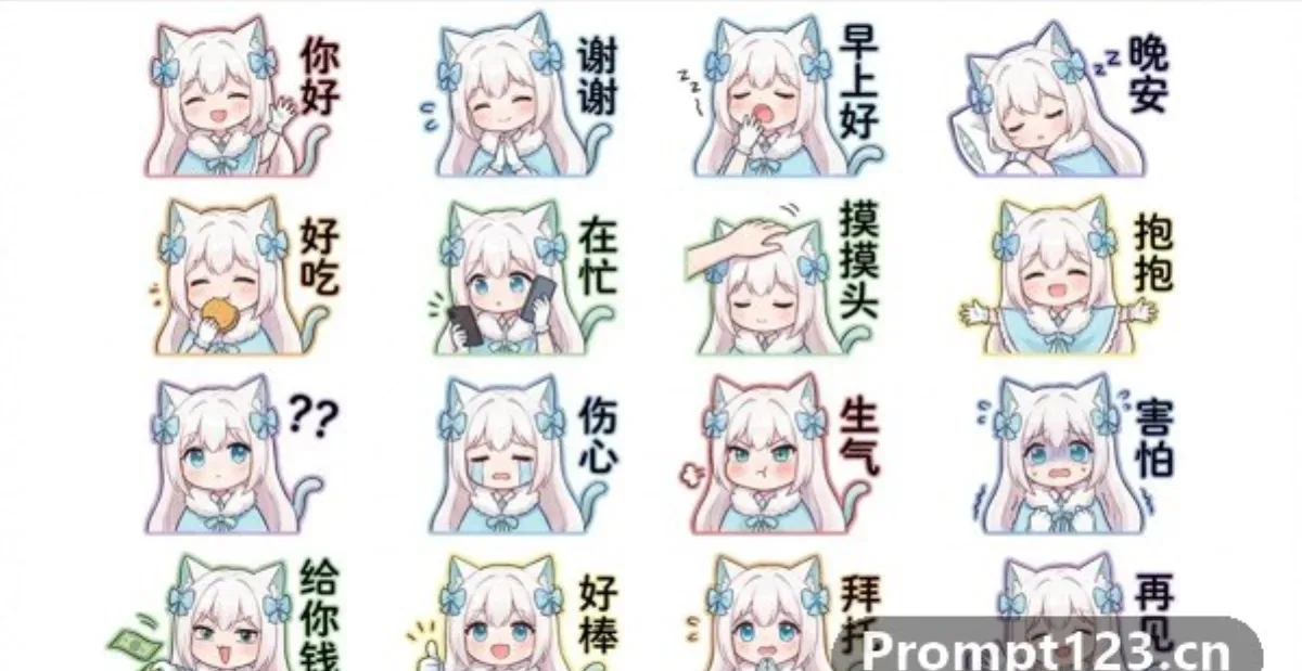 Q Character LINE Style Sticker Pack