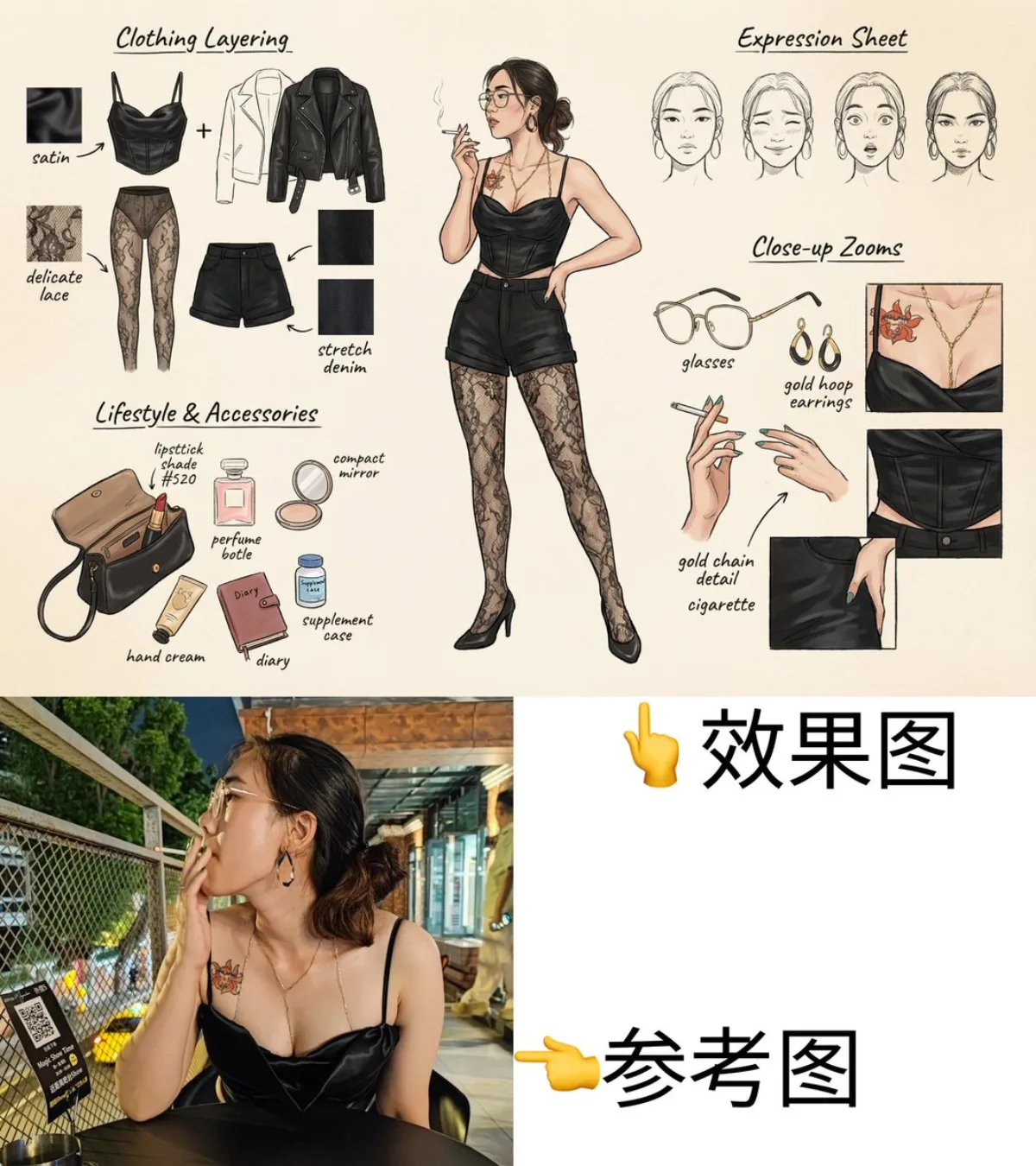Fashion Concept Sketch Breakdown