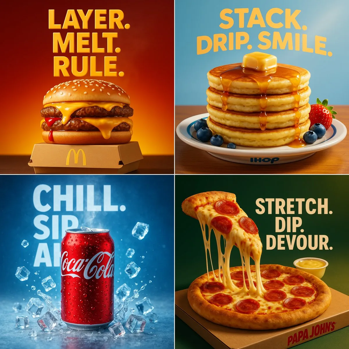 3D Hyper-Realistic Food Ads