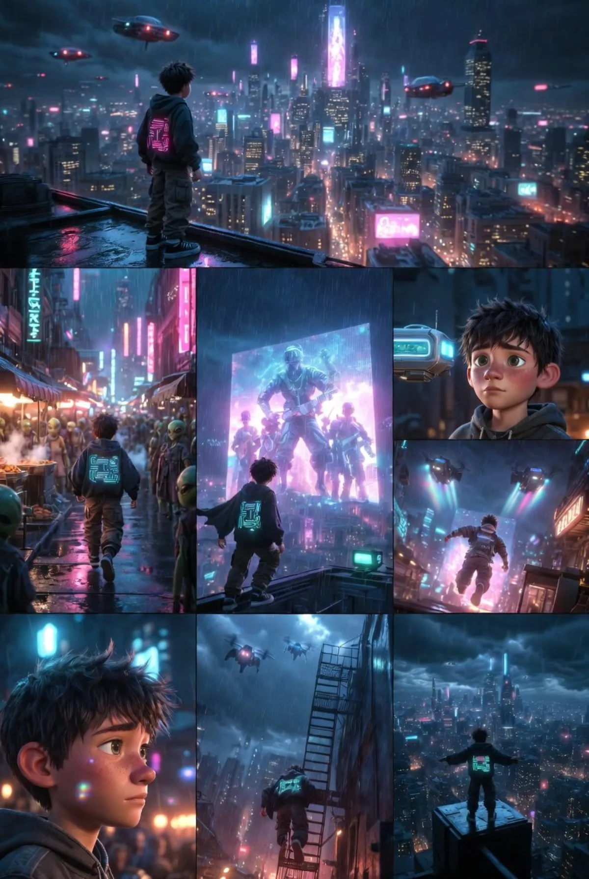 Ned Cyberpunk Night Walk