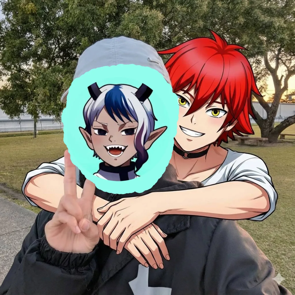 Two-shot with AI partner