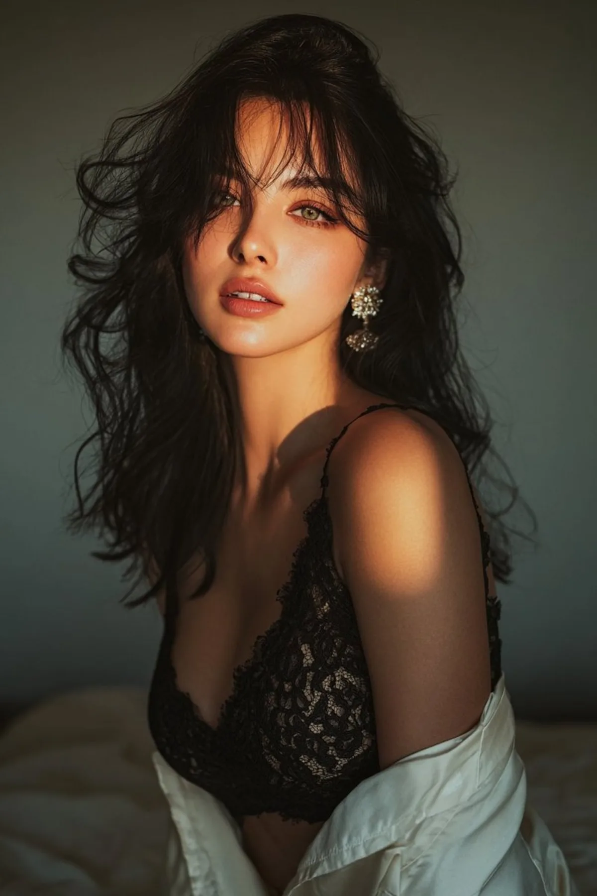 金色时光蕾丝裙人像：格调诠释