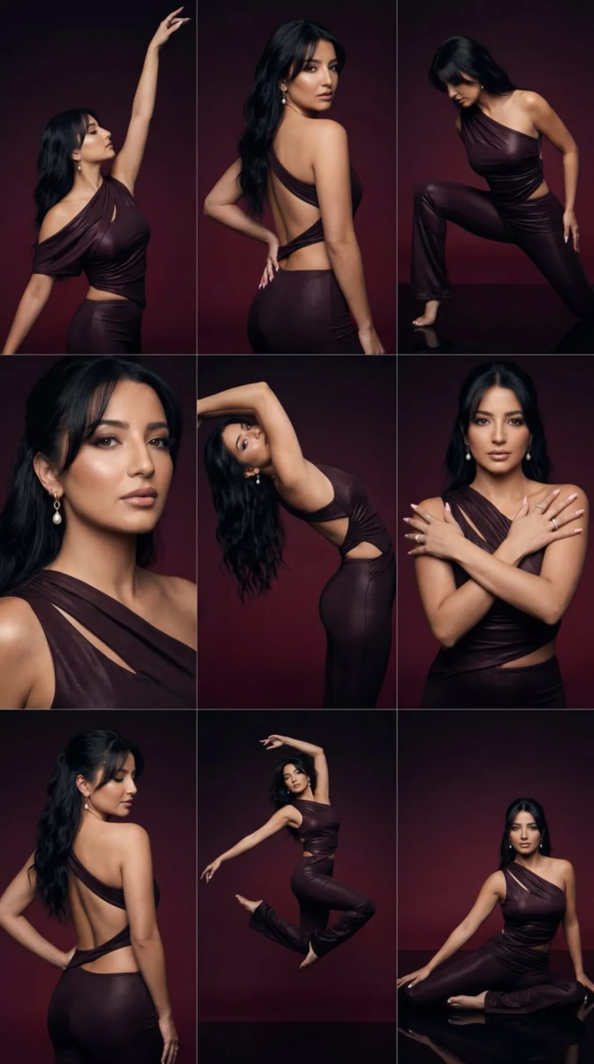 Luxury Dance Campaign: 3x3 Editorial Grid: A Refined Take