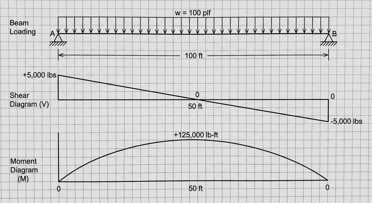 Shear and moment diagram prompt