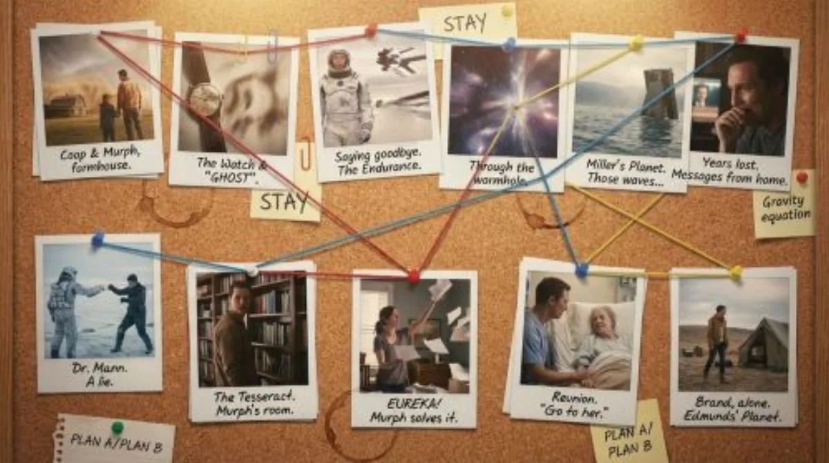 Turn movie into a series of Polaroid photos pinned to a cork board - Stylized St