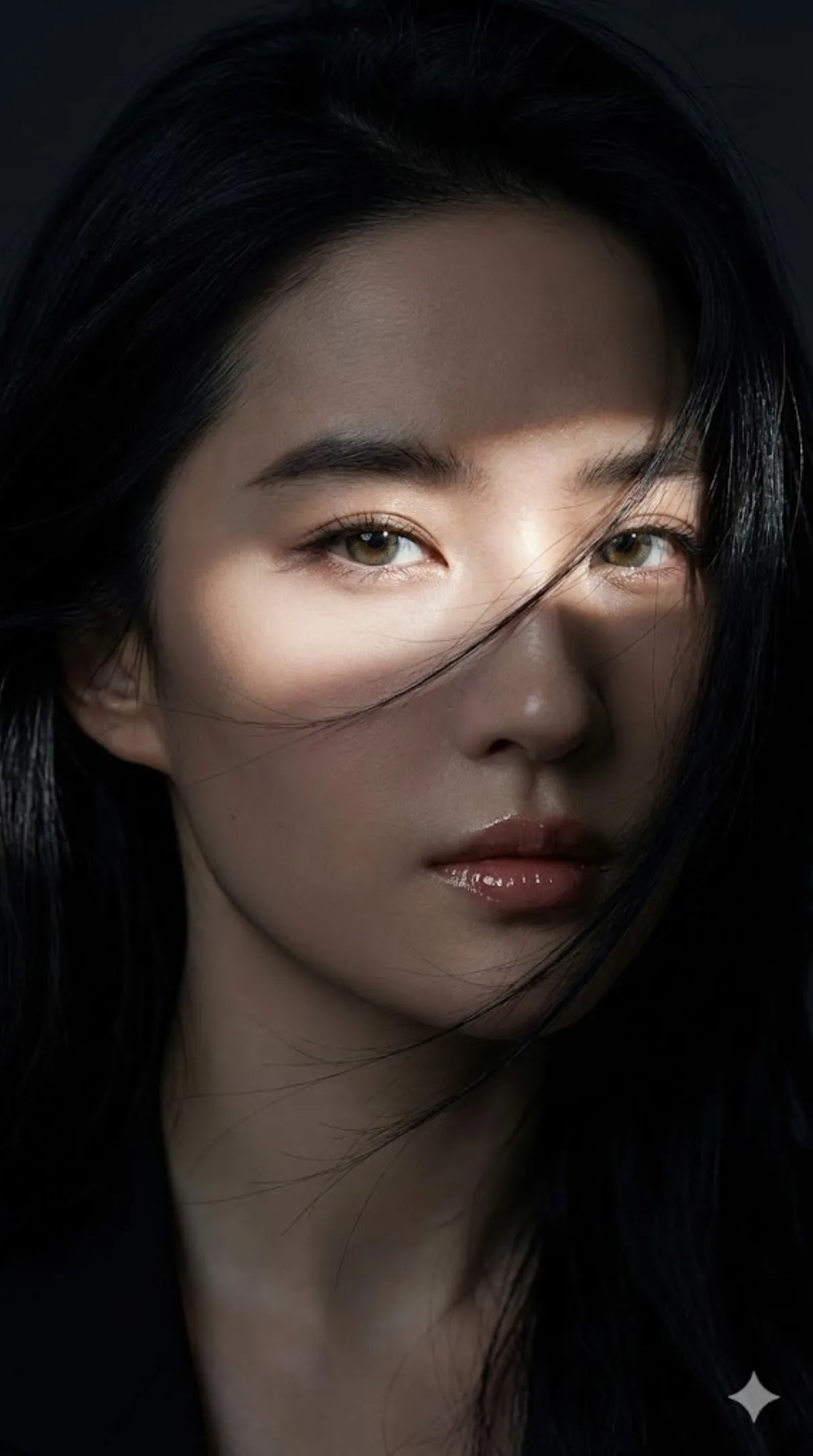 风中凝视：超现实女性肖像写真：主图诠释