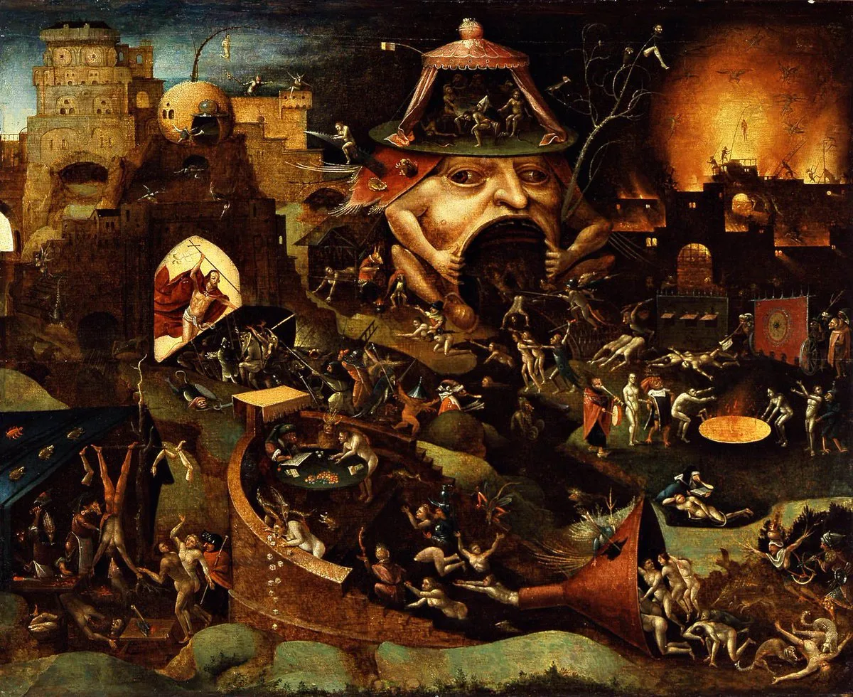 Follower of Jheronimus Bosch Christ in Limbo style prompt
