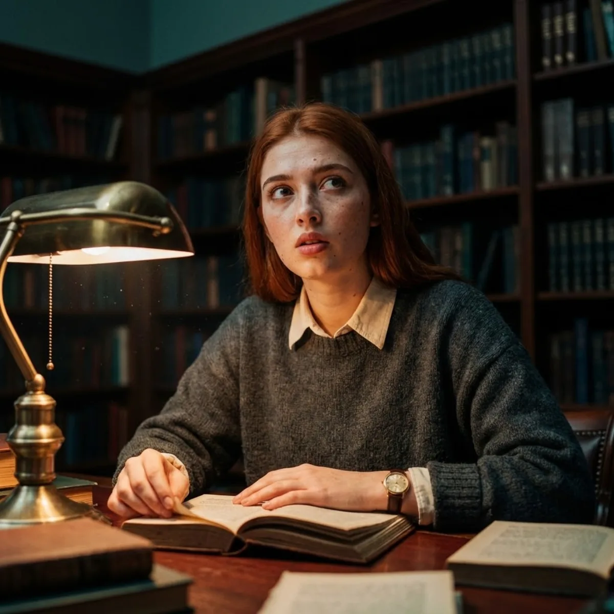 Cinematic Film Still: The Velvet Archivist: A Studio-Grade Take