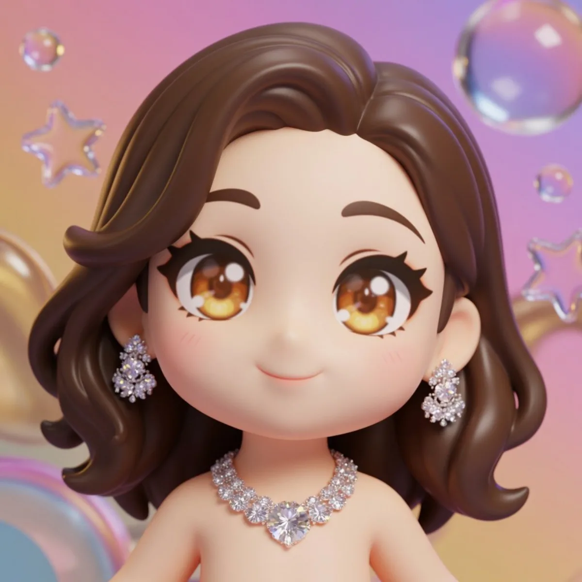 3D Chibi Anime Character from Photo with Likeness - Refined Style