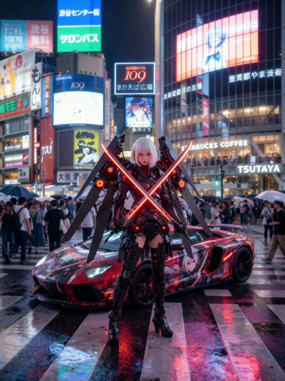 主图风涩谷十字路口痛车COSPLAY