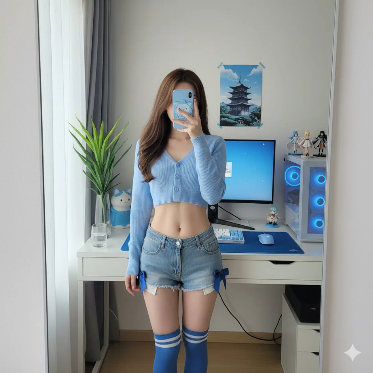 宅系镜中自拍