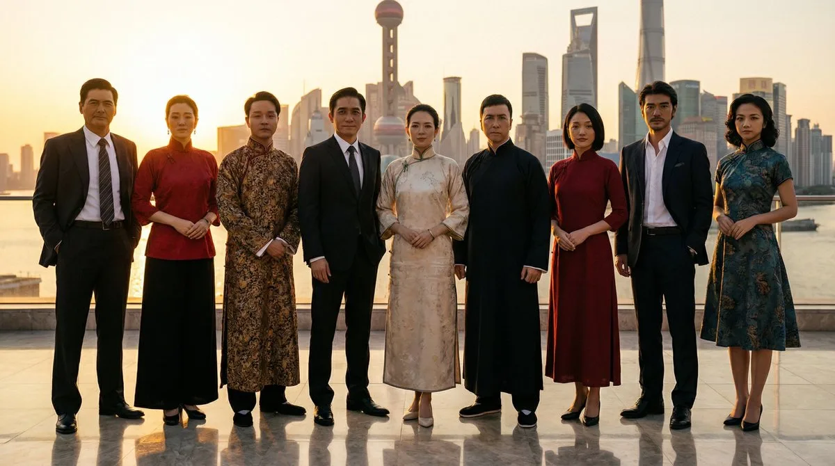 Famous Outfits Group Photo at Shanghai Riverside