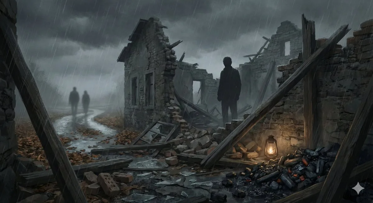 Cinematic illustration of poem prompt template: A Signature Take