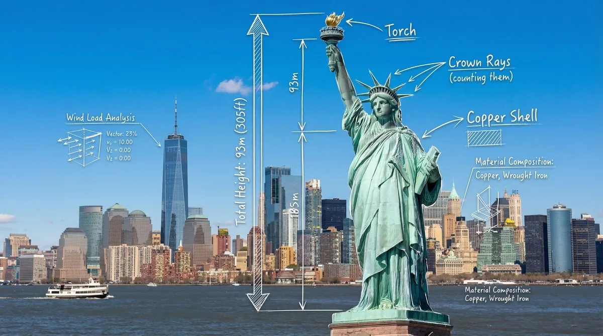 Statue of Liberty Architectural Blueprint: A Hero Take