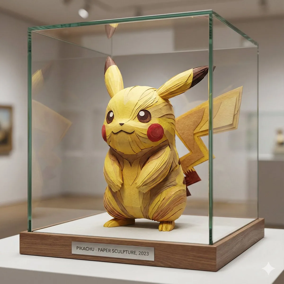 Cartoon Paper Sculpture Museum Display