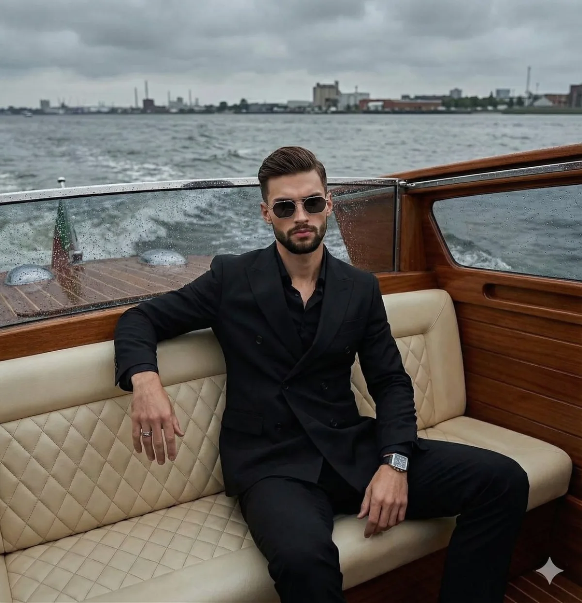 A Studio-Grade Sophisticated Editorial Portrait of a Man in a Suit