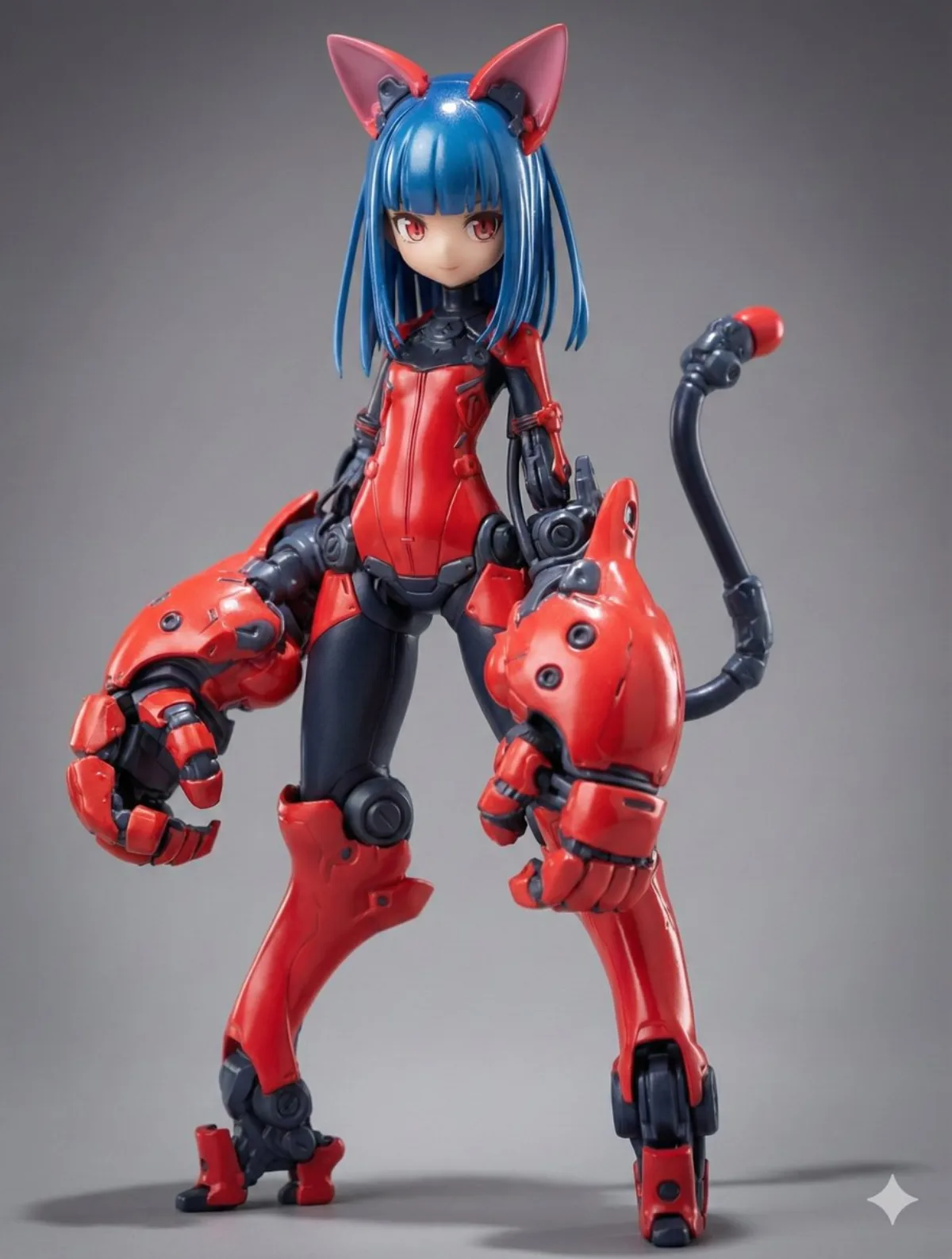 A Signature Cat-Eared Cyborg Girl Figure