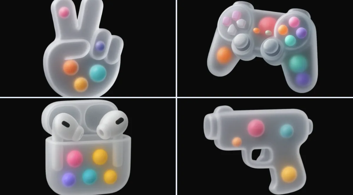 Frosted Bubble 3D Icons: A Signature Take