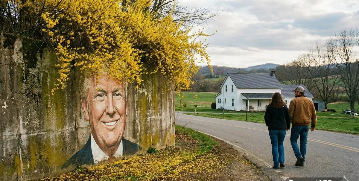A Lifelike Film Photograph Capturing A Rural Scene Along