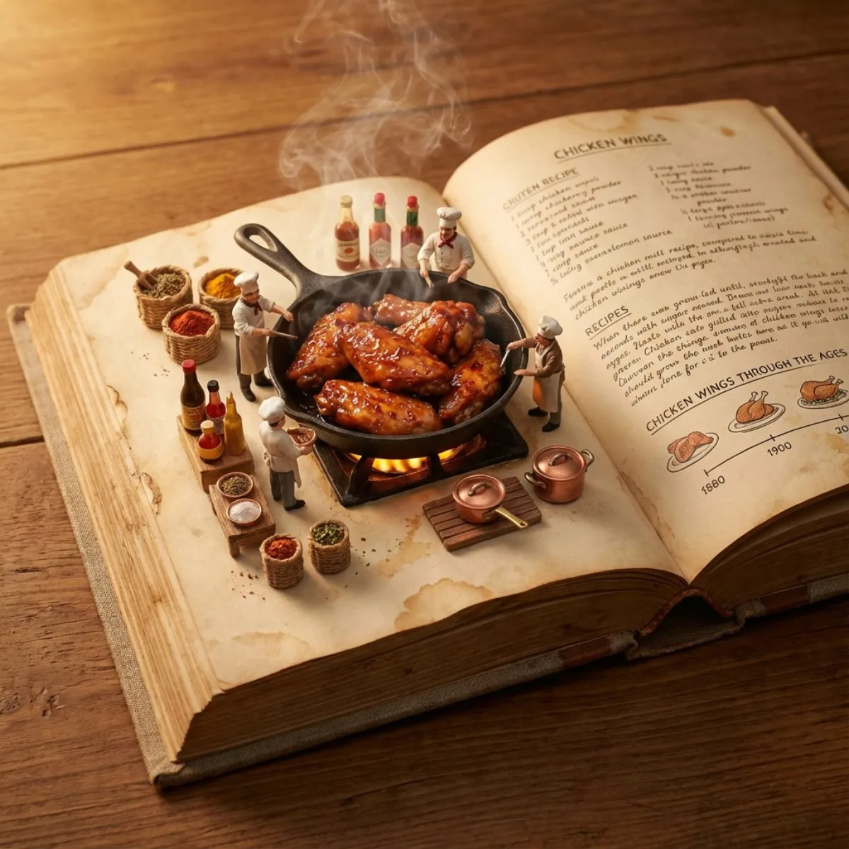 Retro Chicken Wing Feast
