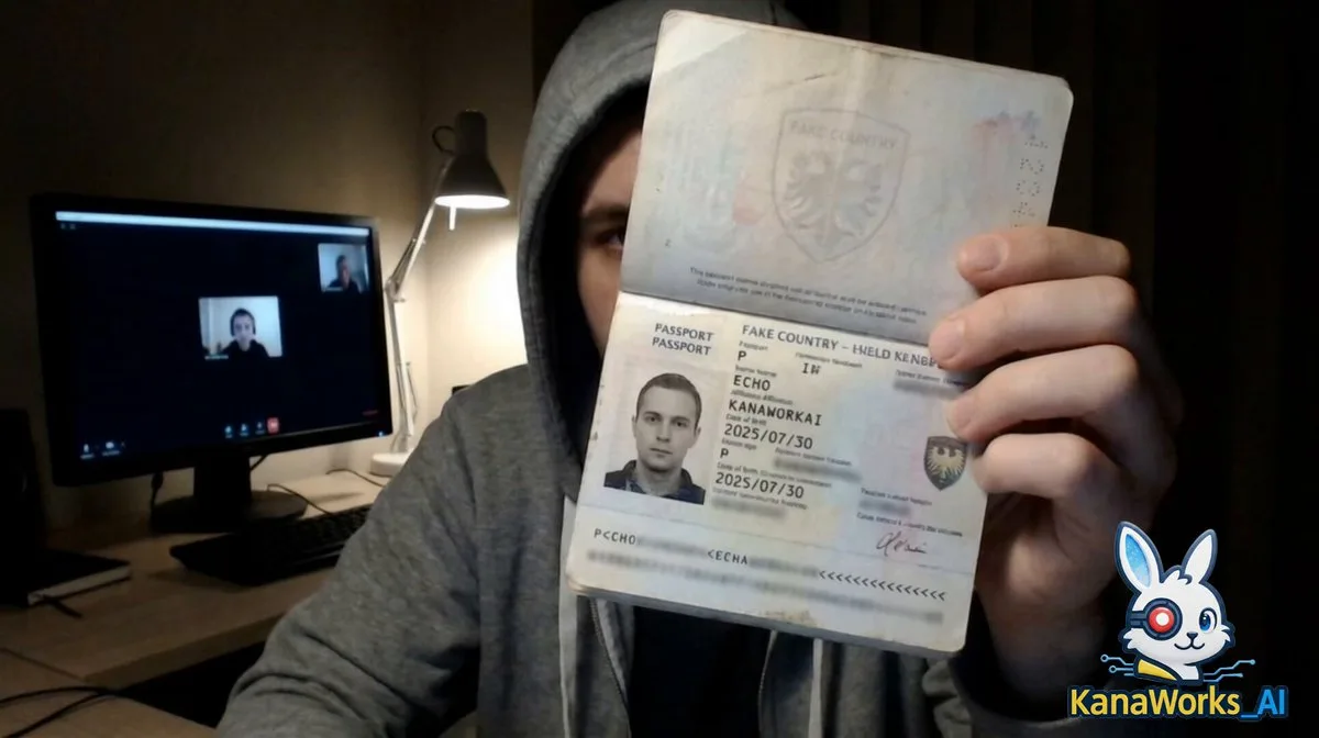 Passport ID verification character prompt