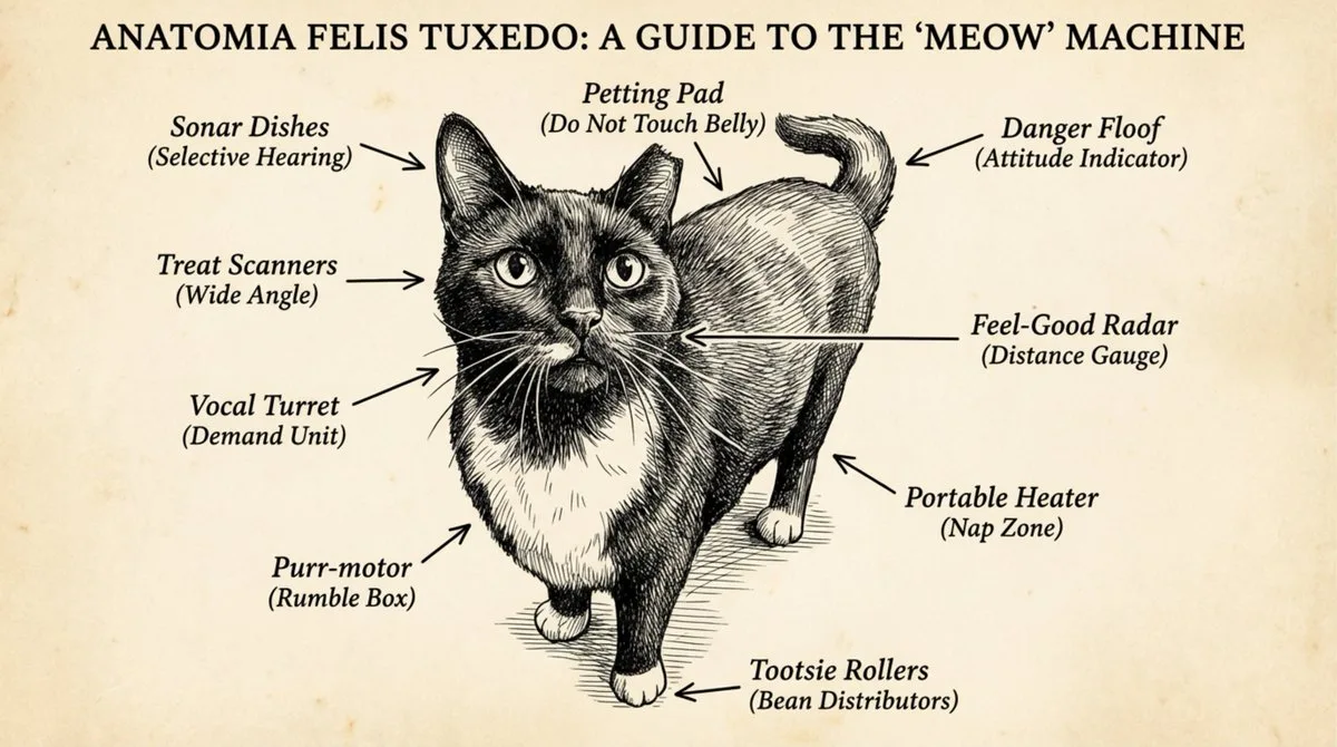Funny anatomical diagrams of pets (Studio-Grade)