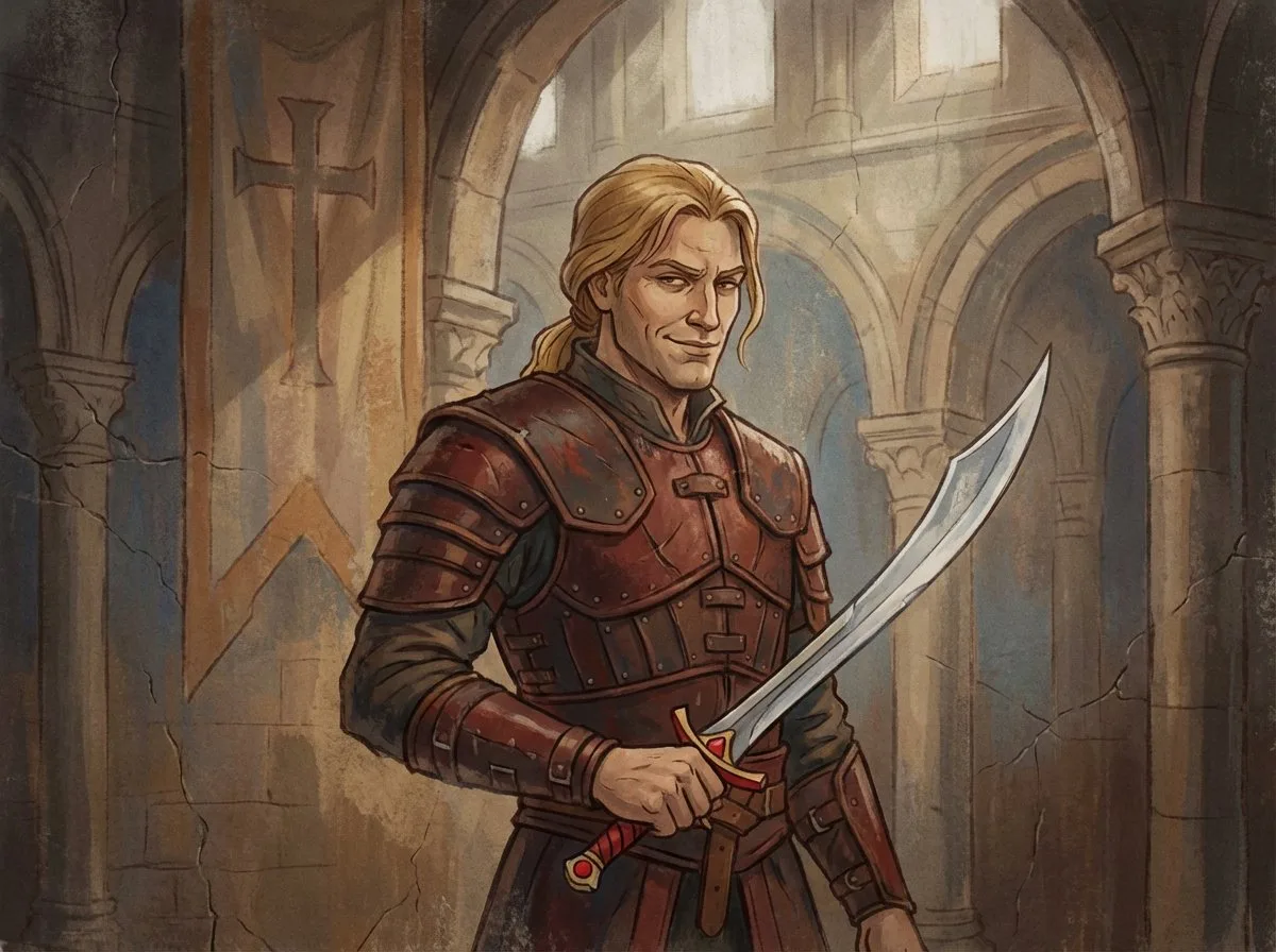 Crusader propaganda fresco painting prompt: A Modern Take