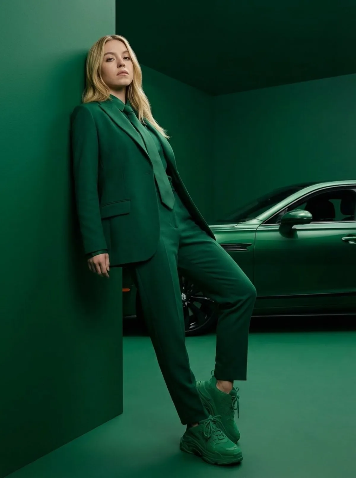High-Fashion Editorial: Monochrome Luxury Suit