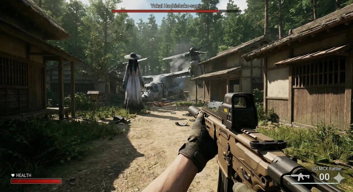 A Signature Human VS. Yokai Haxtusyaku-sama FPS Game