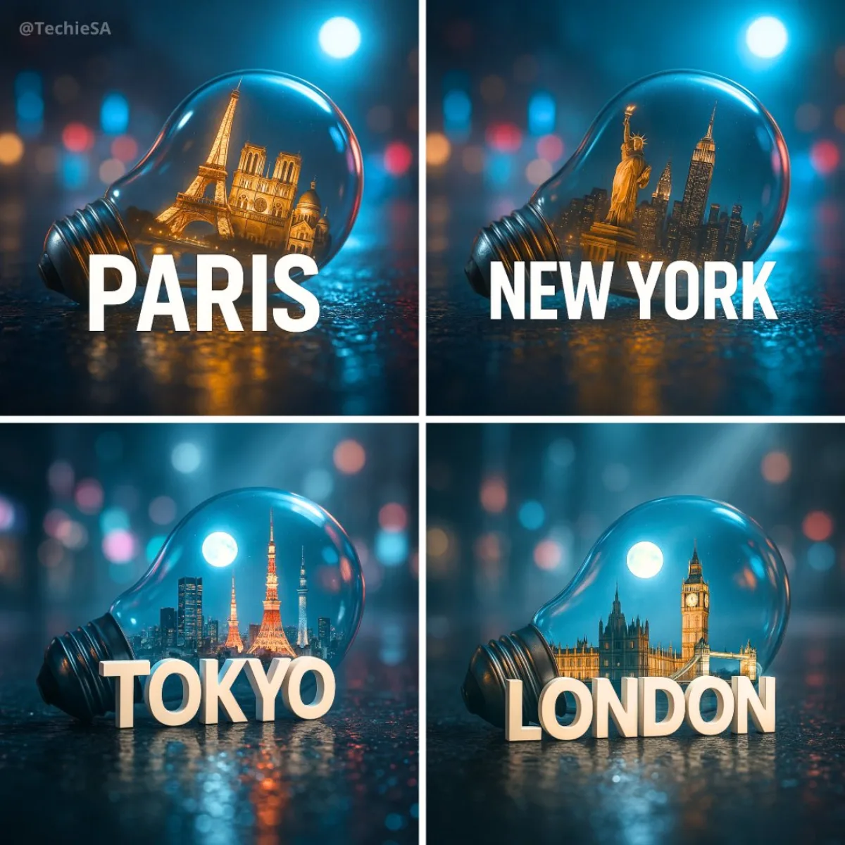 City in a Lightbulb (Curated)