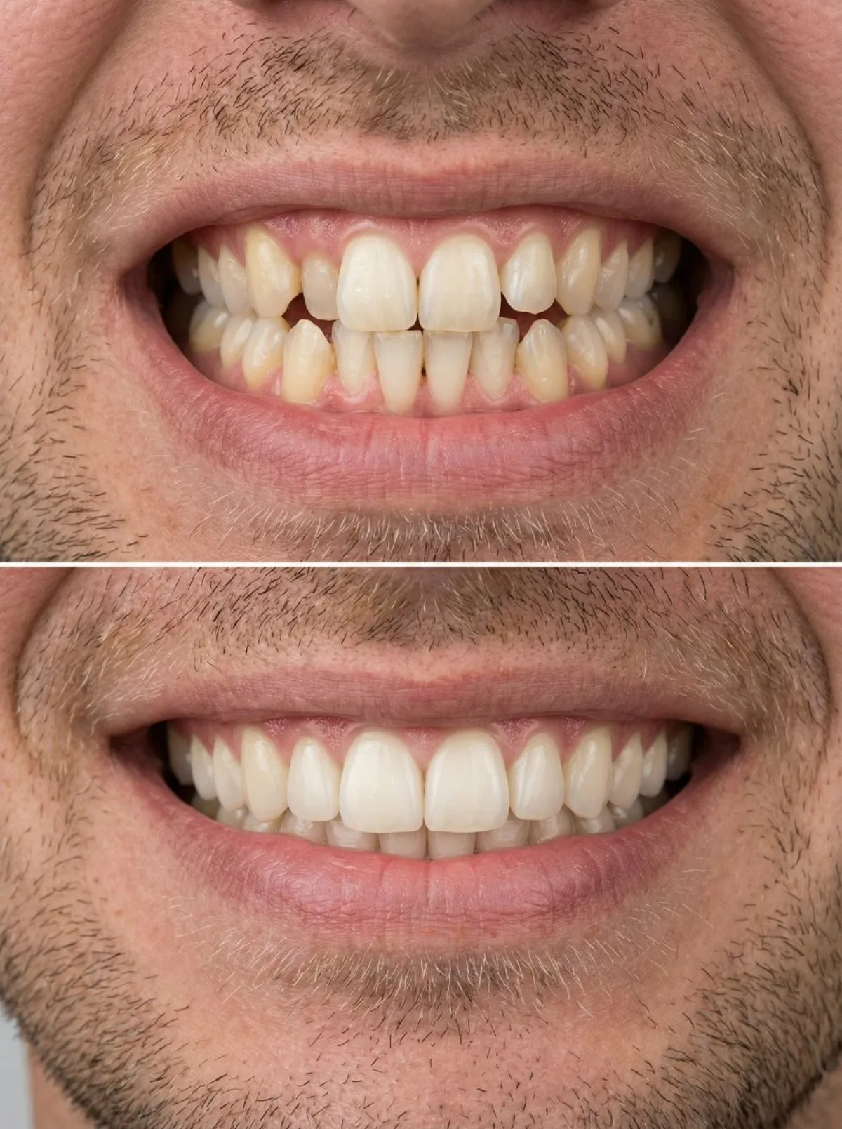 A Crafted Teeth Alignment Before and After