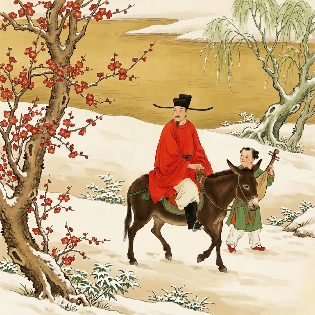 Plum Blossom in the Snow: A Crafted Take