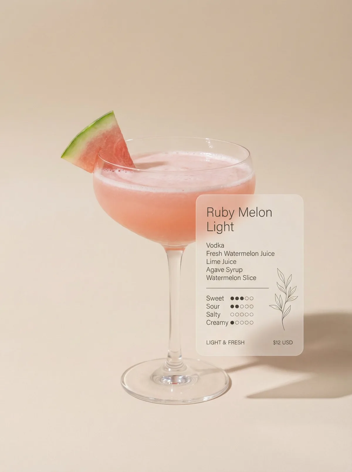 Minimalist Cocktail Photography