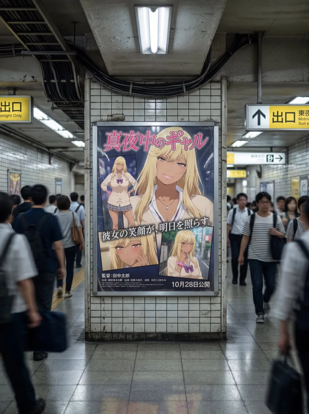 Japanese Subway Movie Poster Advertisement