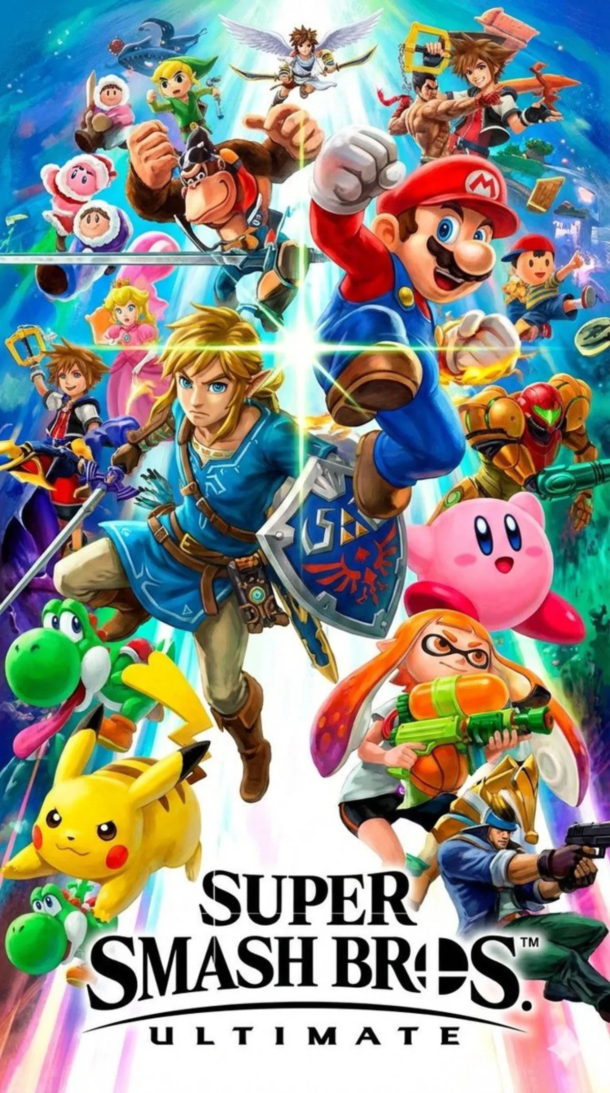 A Stylized Super Smash Bros. Family Poster
