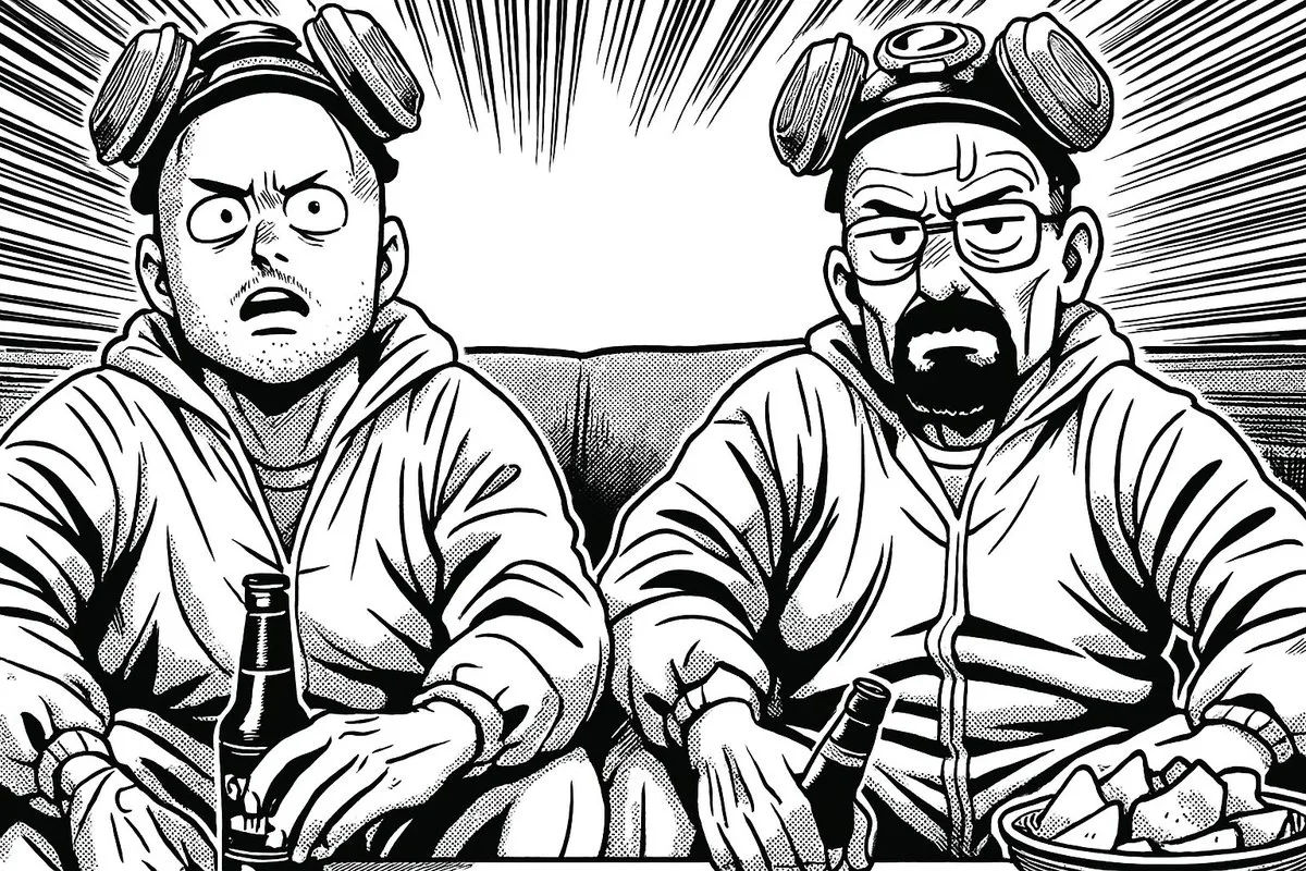 日本搞笑漫画风格插画