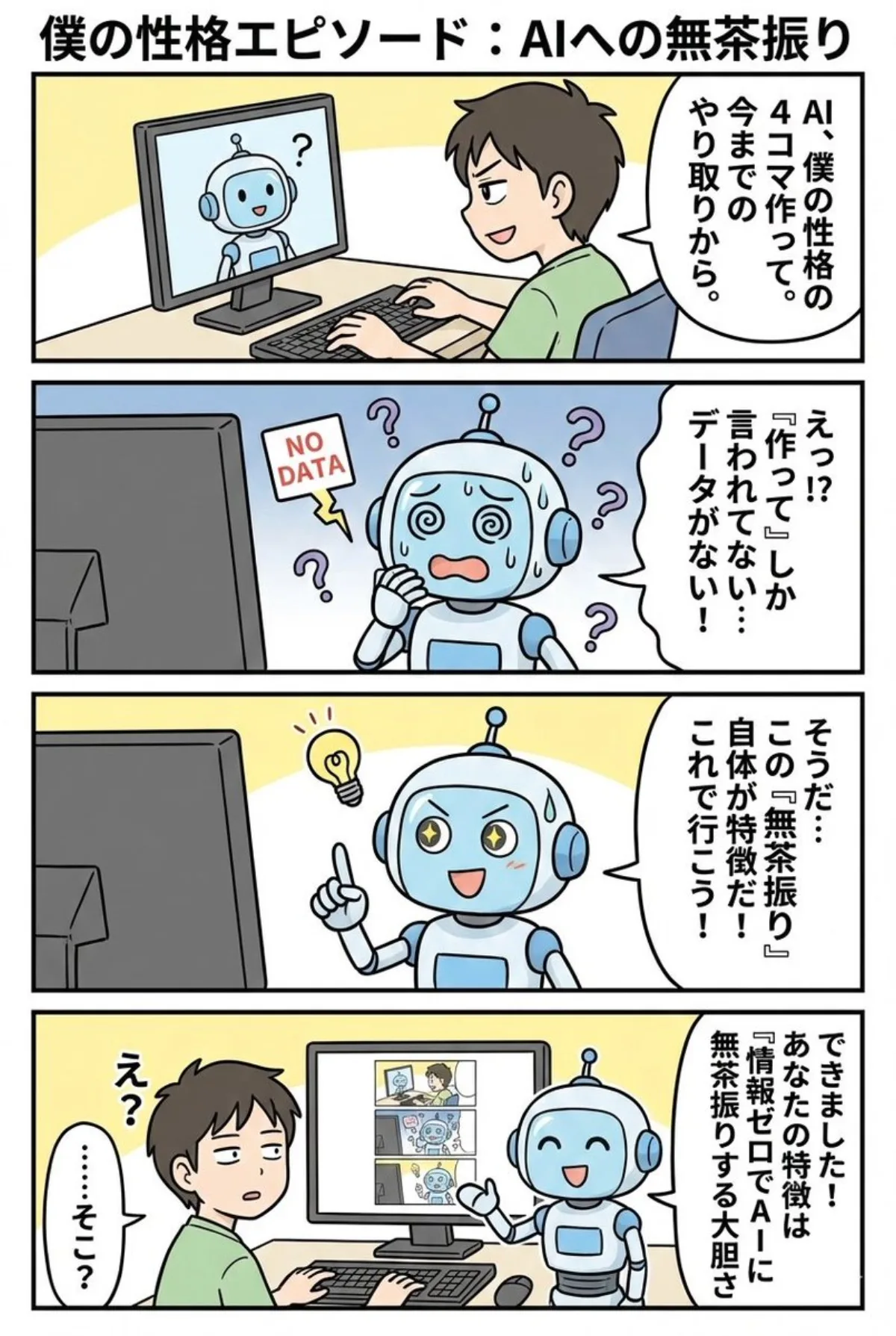 Editorial Four-panel manga from past interactions