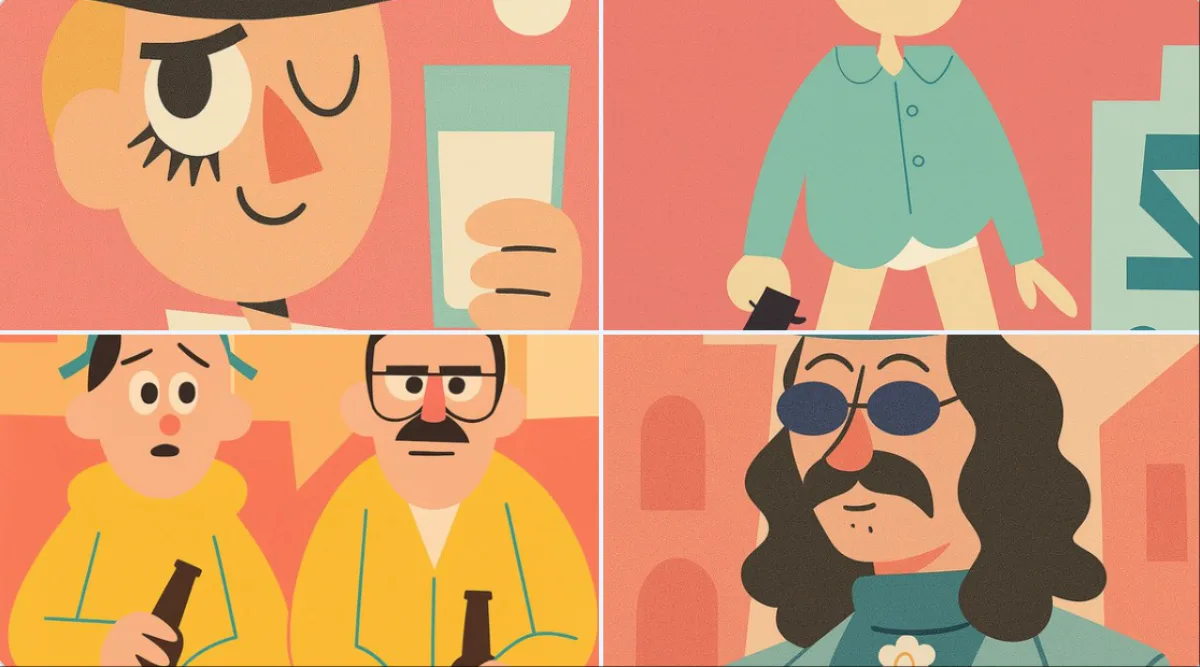 A Modern Cartoon Modern Illustration