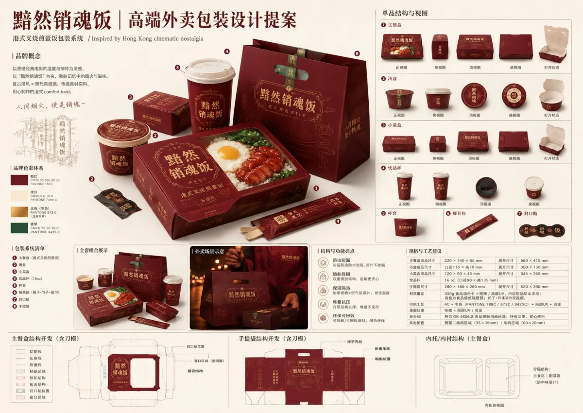 A Hero High End Takeout Packaging Design Proposal