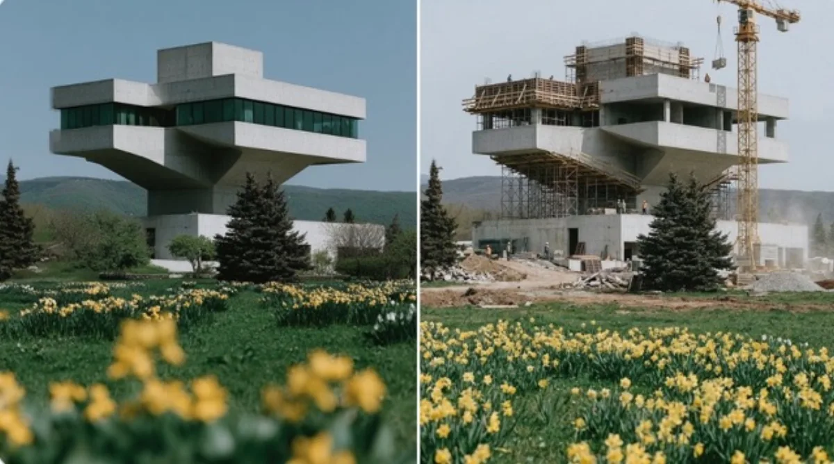 A Curated Building Construction Display