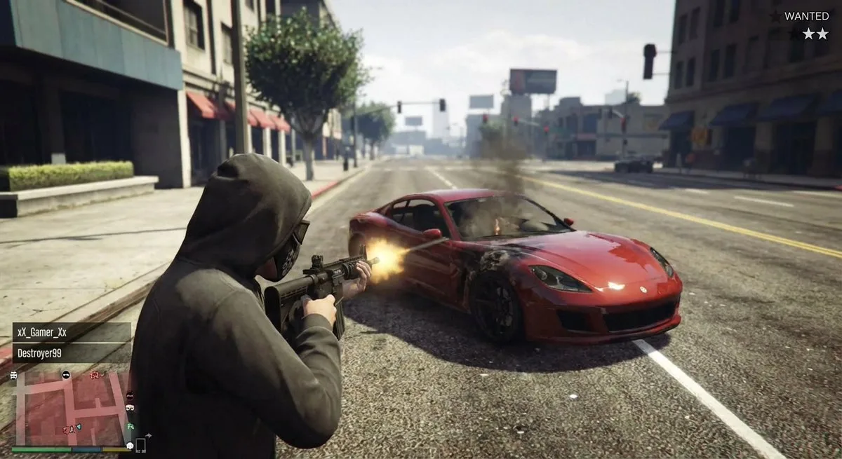 GTA 5 shooting car prompt: A Premium Take