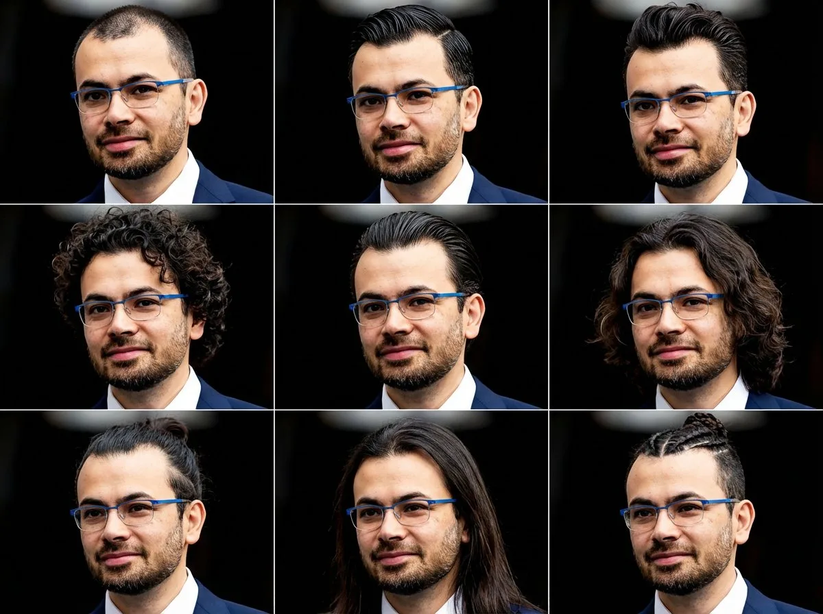 Nine Hairstyles