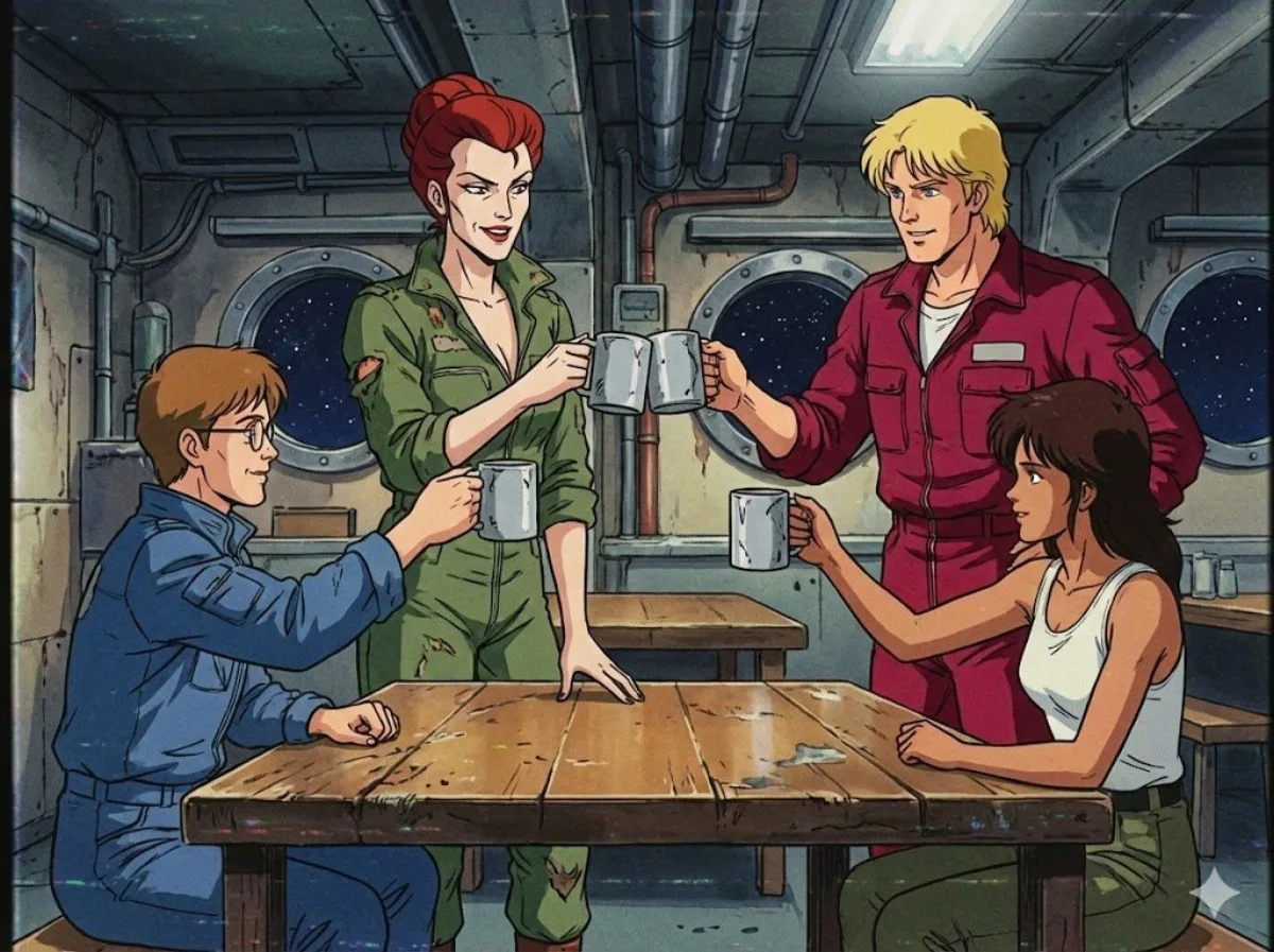 A Stylized 80s US import TV anime style prompt