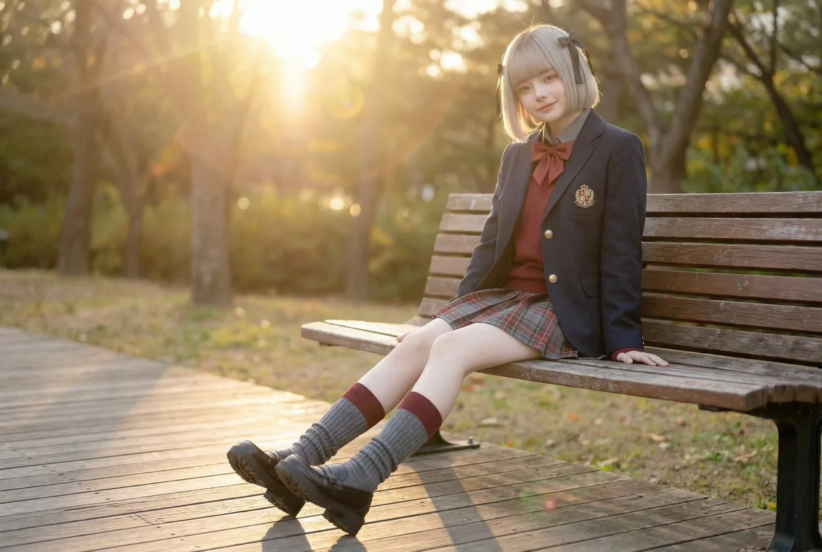 High School Girl Seaside Promenade Cinematic Video: A Refined Take